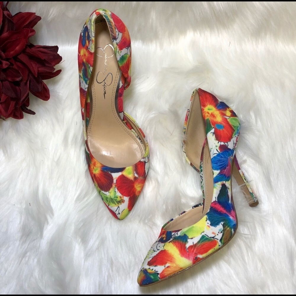 🛑SOLD🛑Jessica Simpson | Floral Print Heel